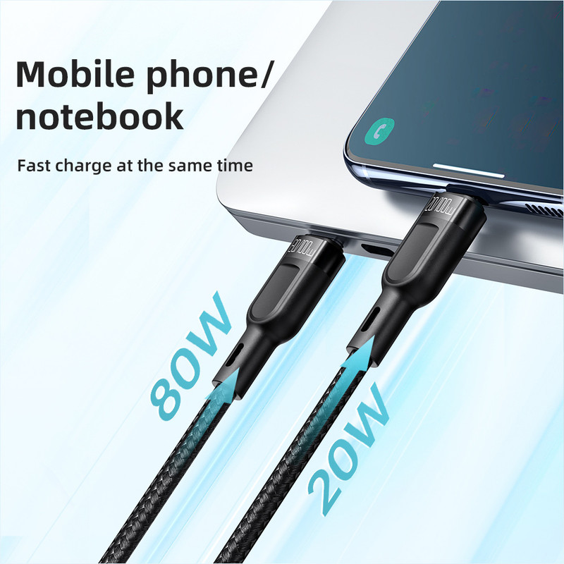کابل تبدیل 1 به 2 USB-C مک دودو مدل CA-7470 طول 1.2 متر
