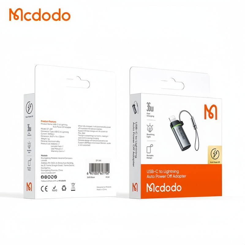 مبدل USB-C به لایتنینگ مک دودو مدل OT-2590