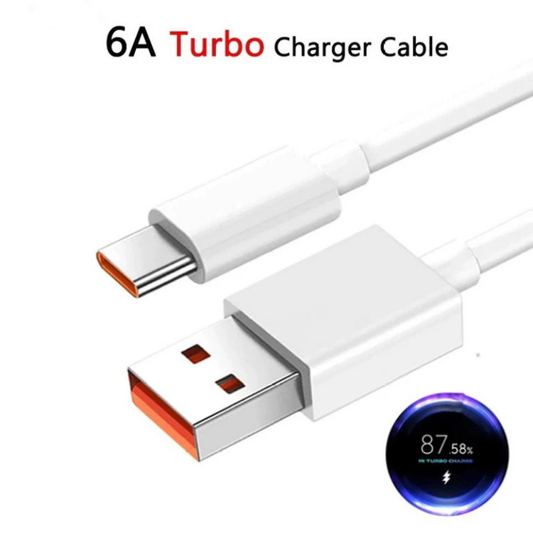 کابل تبدیل USB به USB-C مدل TURBO-6A-KL طول 1 متر
