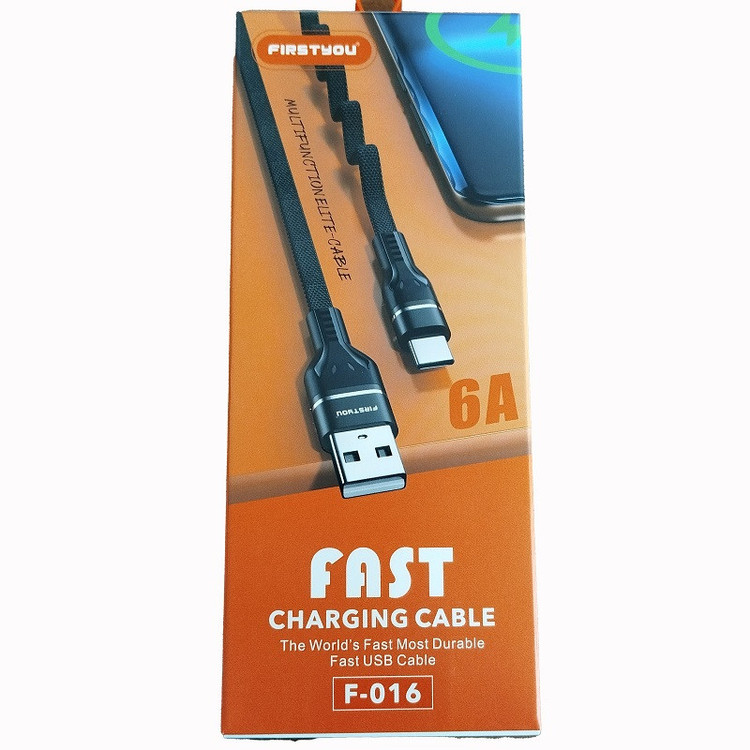 کابل تبدیل USB به USB-C فرست یو مدل F-016-6A طول 1 متر