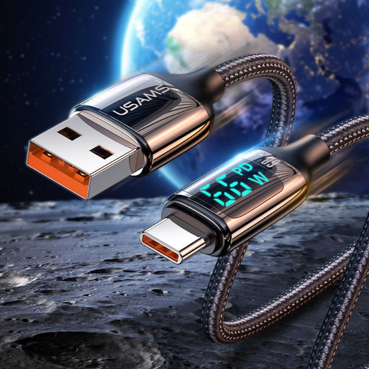 کابل تبدیل USB به USB-C مدل US-SJ544-66W طول 1.2 متر