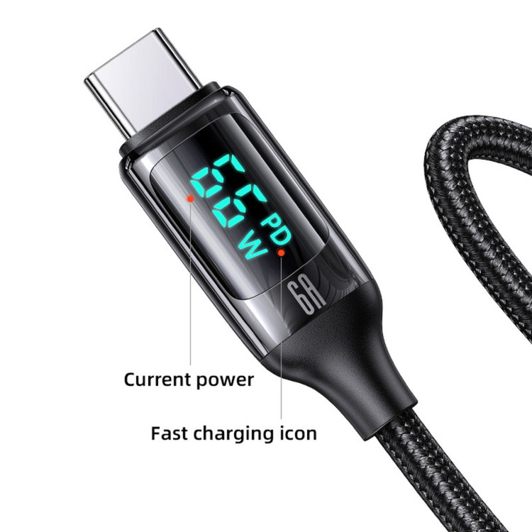 کابل تبدیل USB به USB-C مدل US-SJ544-66W طول 1.2 متر