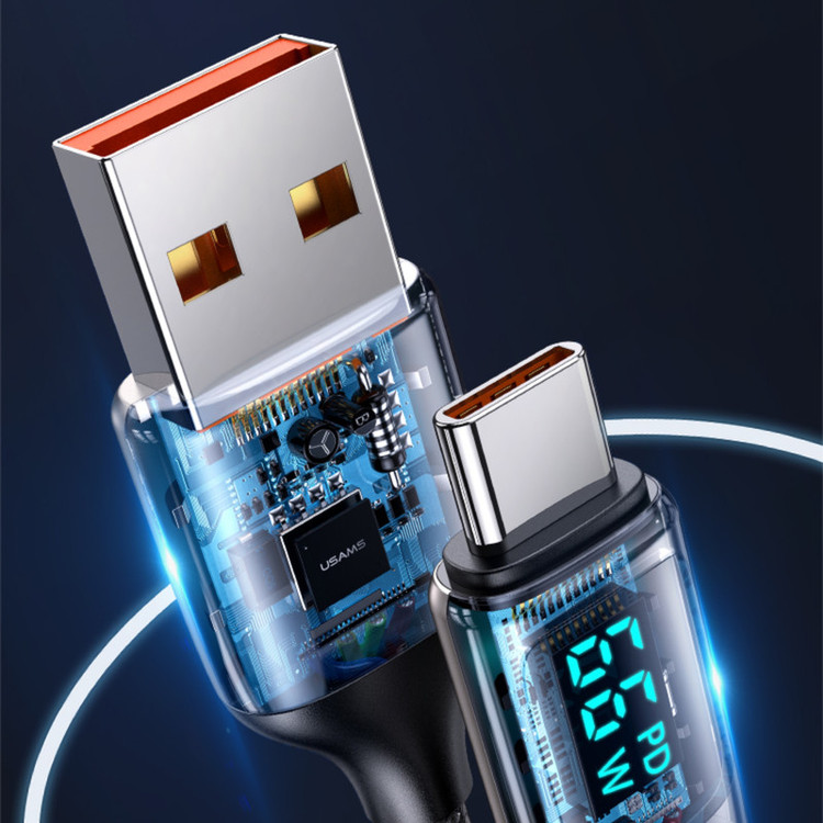 کابل تبدیل USB به USB-C مدل US-SJ544-66W طول 1.2 متر