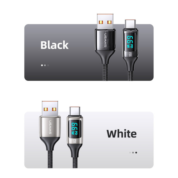 کابل تبدیل USB به USB-C مدل US-SJ544-66W طول 1.2 متر