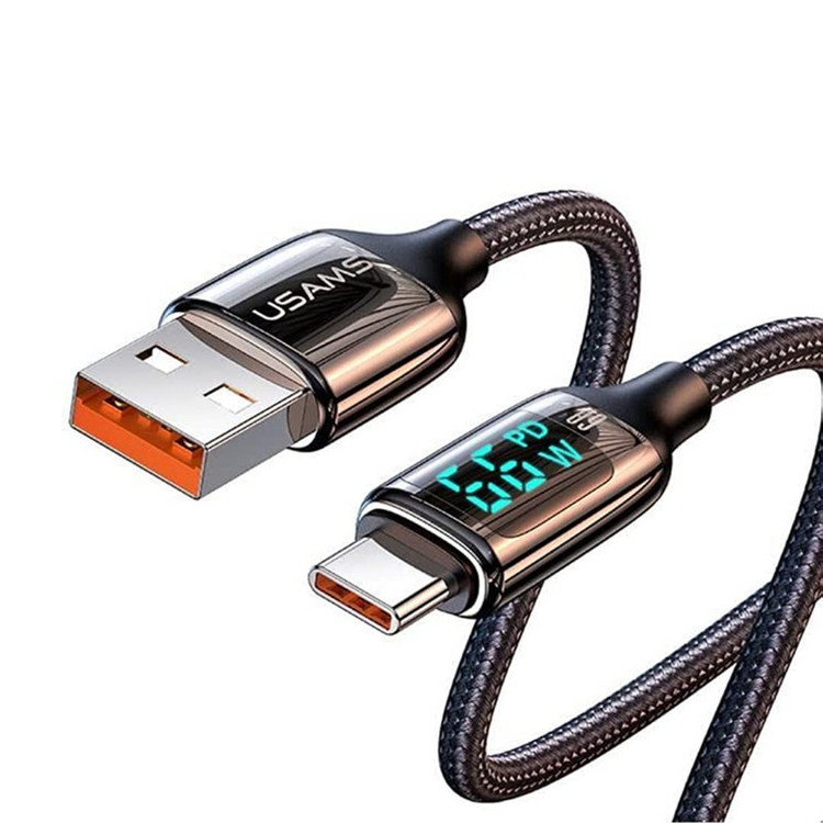 کابل تبدیل USB به USB-C مدل US-SJ544-66W طول 1.2 متر