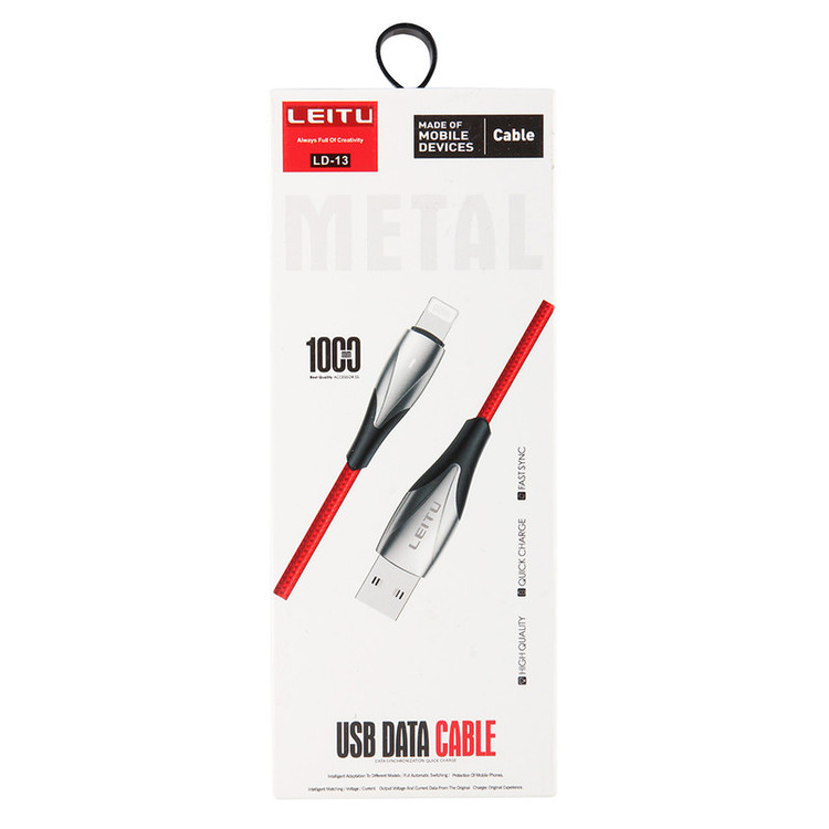 کابل تبدیل USB به MicroUSB لیتو مدل LD-13 طول 1 متر
