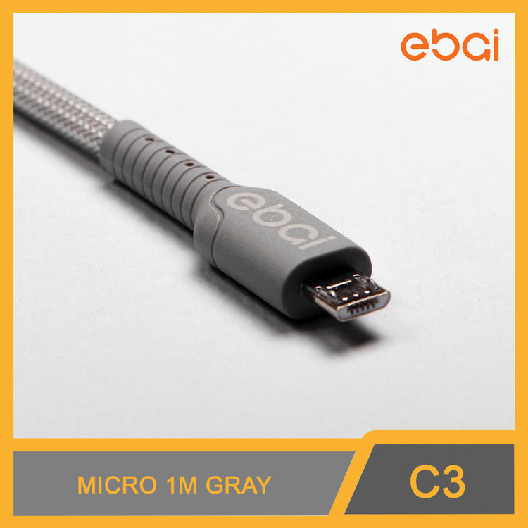 کابل تبدیل USB به MicroUSB ایبای مدل C-3 طول 1 متر
