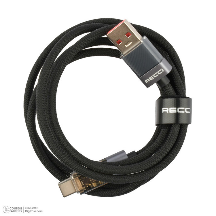 کابل تبدیل USB به USB-C رسی مدل RS16C طول 1.2 متر