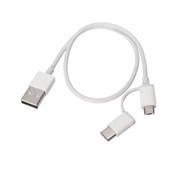 کابل تبدیل USB به USB-C/Micro USB زد ام آی مدلAL511 طول 0.3 متر