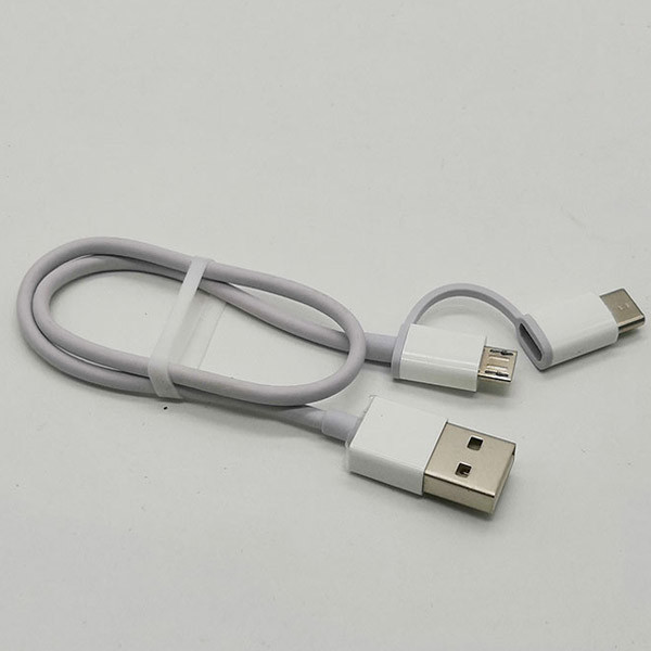 کابل تبدیل USB به USB-C/Micro USB زد ام آی مدلAL511 طول 0.3 متر