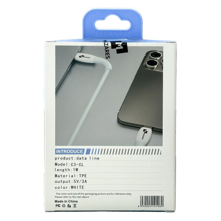 کابل تبدیل USB-C به لایتنینگ مازارس مدل C3CL طول 1 متر