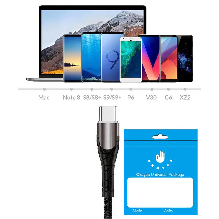 کابل تبدیل USB-C اکی یس مدل NICE DICE PD100W طول 1متر