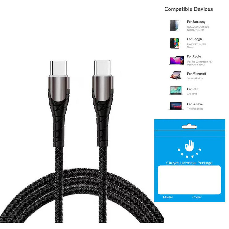 کابل تبدیل USB-C اکی یس مدل NICE DICE PD100W طول 1متر