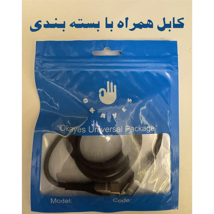 کابل تبدیل USB-C اکی یس مدل NICE DICE PD100W طول 1متر