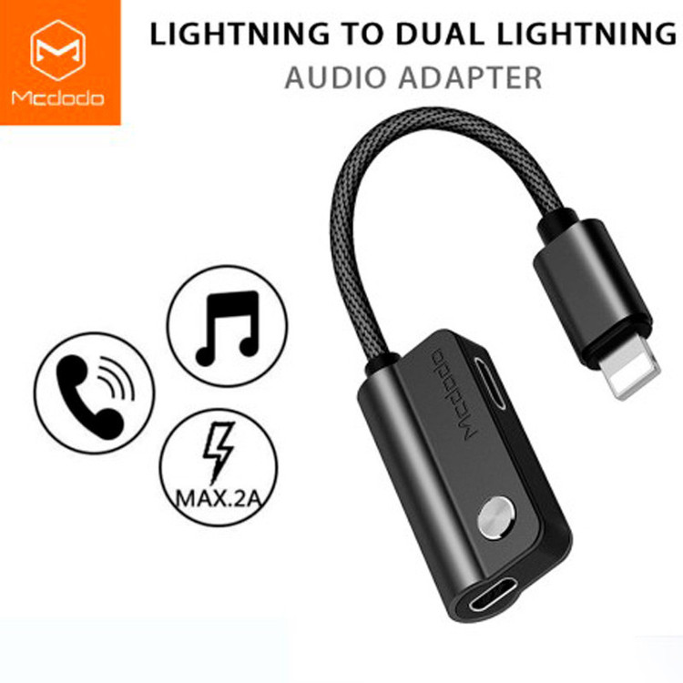 مبدل 1 به 2 لایتنینگ به جک 3.5mm مدل TA-CH