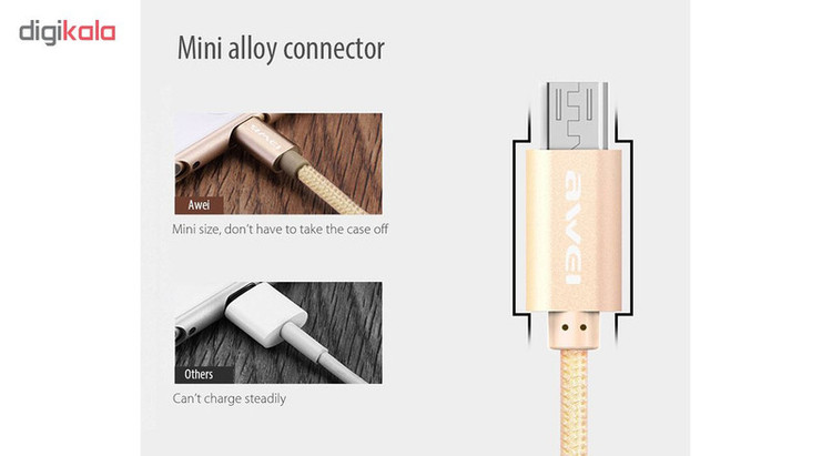 کابل تبدیل USB به microUSB اوی مدل CL-10 به طول 0.3 متر