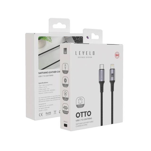 کابل تبدیل USB-C به لایتنینگ لِولو مدل LVLOCLCBK طول 1متر