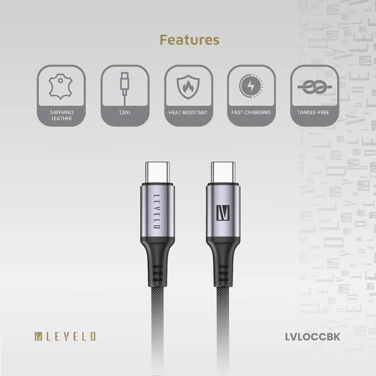 کابل Type-c لِولو مدل LVLOCCBK طول 1 متر