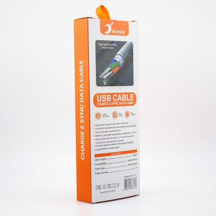 کابل تبدیل USB به microUSB آیرنج مدل DTL-017 طول 1 متر