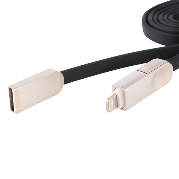 کابل تبدیل USB به microUSB و لایتنینگ میچون مدل mc-c006 طول 1 متر