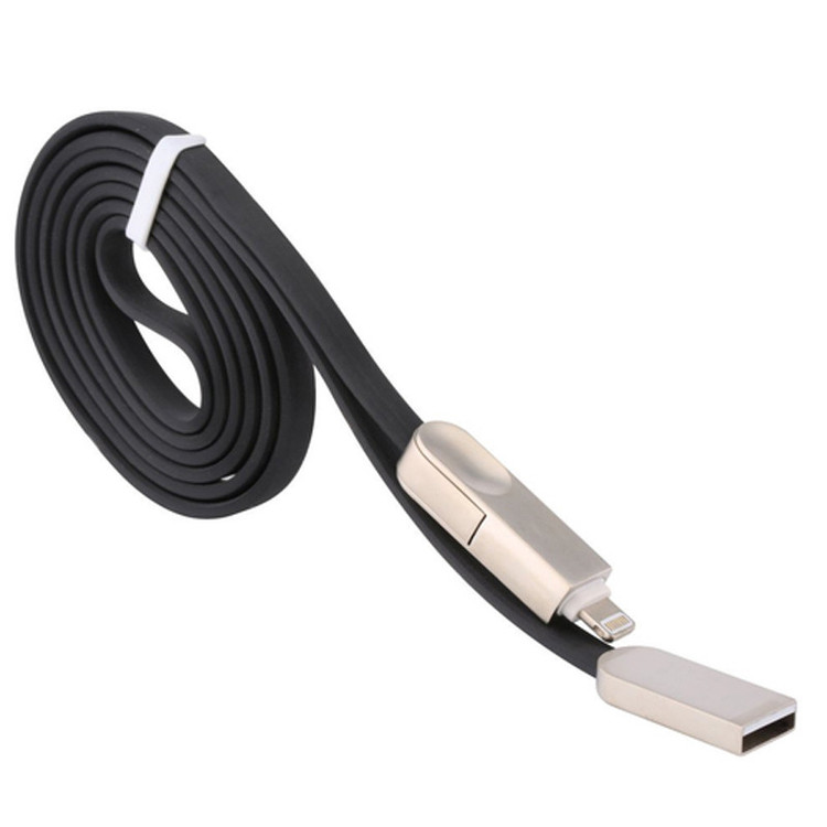 کابل تبدیل USB به microUSB و لایتنینگ میچون مدل mc-c006 طول 1 متر
