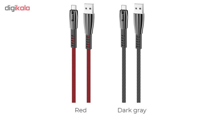 کابل تبدیل USB به microUSB هوکو مدل U70 طول 1.2 متر