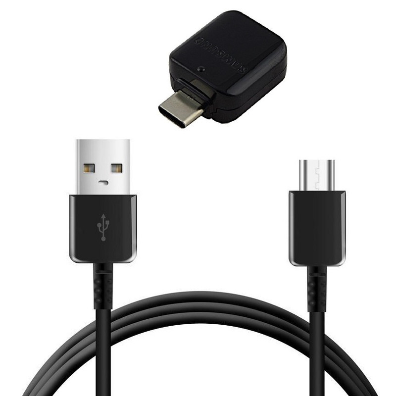کابل تبدیل USB به USB-C مدل EP-DG950CBE طول 1.2 متر به همراه مبدل OTG USB-C