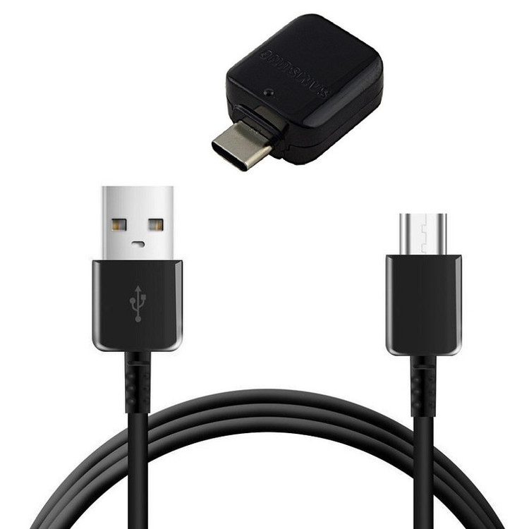 کابل تبدیل USB به USB-C مدل EP-DG950CBE طول 1.2 متر به همراه مبدل OTG USB-C