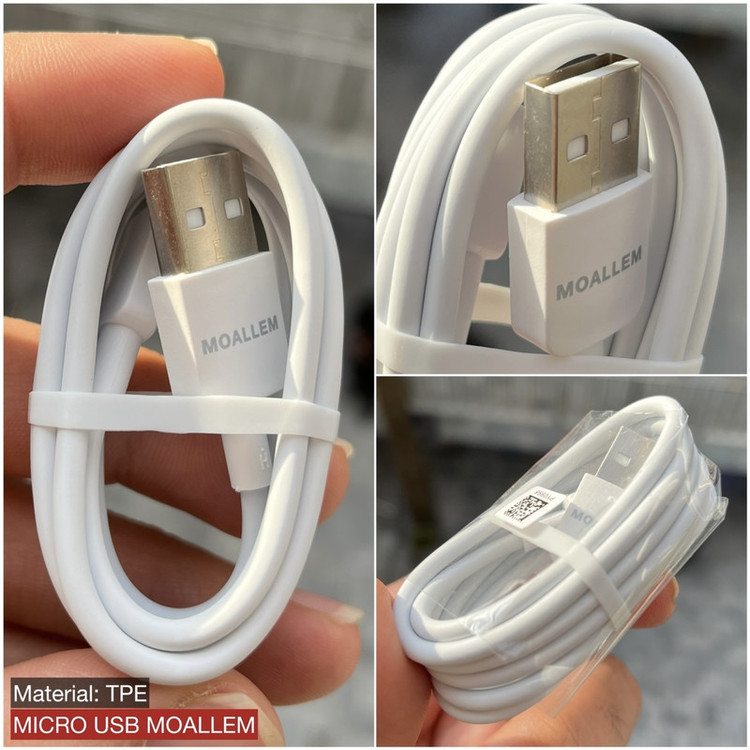 کابل تبدیل USB به MICROUSB معلم مدل Galaxy-A10s طول یک متر