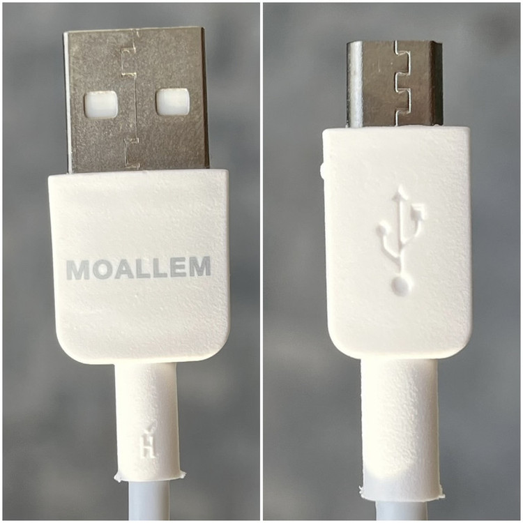 کابل تبدیل USB به MICROUSB معلم مدل Galaxy-A10s طول یک متر