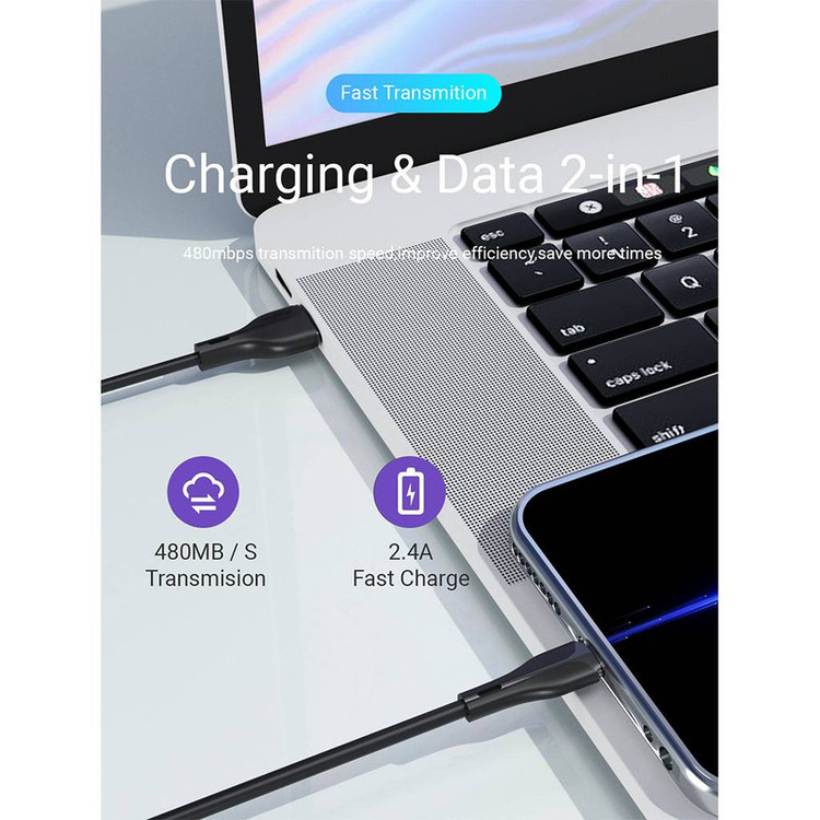 کابل تبدیل USB به USB-C اوی مدل CL-223T طول 1 متر