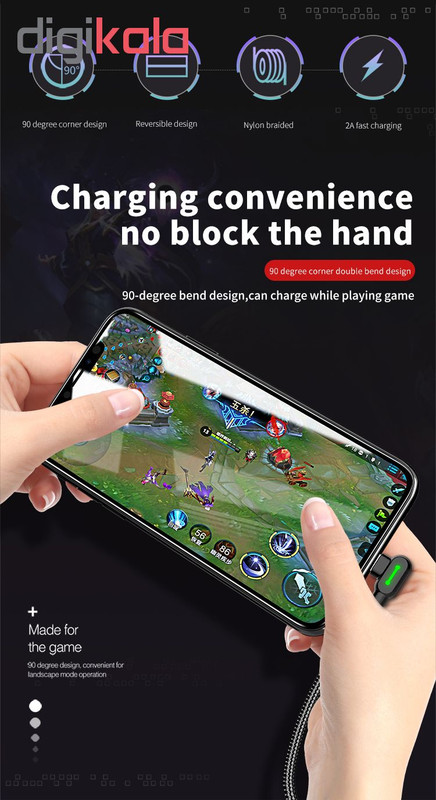 کابل تبدیل USB به USB-C مک دودو مدل CA-528 طول 1.2 متر
