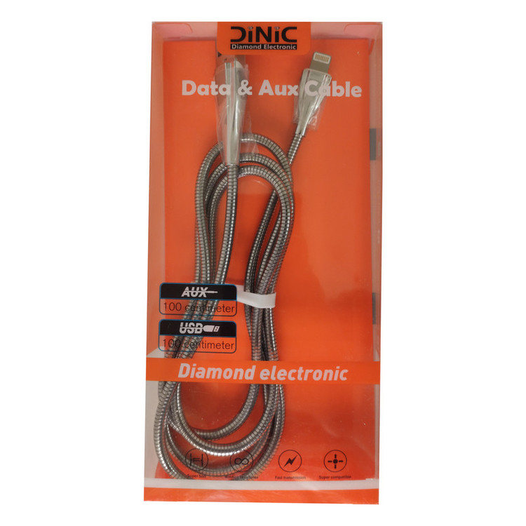 کابل تبدیل USB به لایتنینگ دینیک مدل I600 طول 1متر