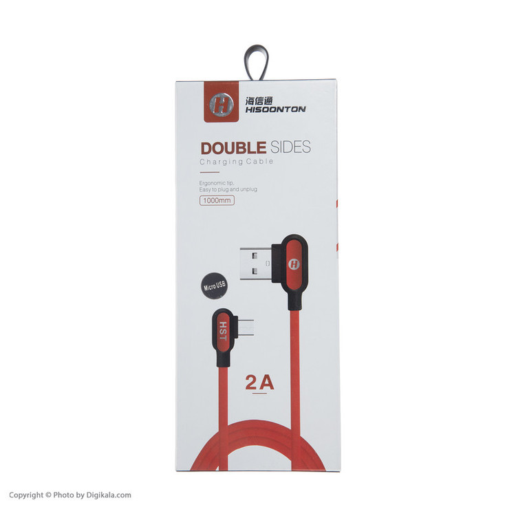 کابل تبدیل USB به microUSB هیسونتون مدل HST-202 طول 1 متر