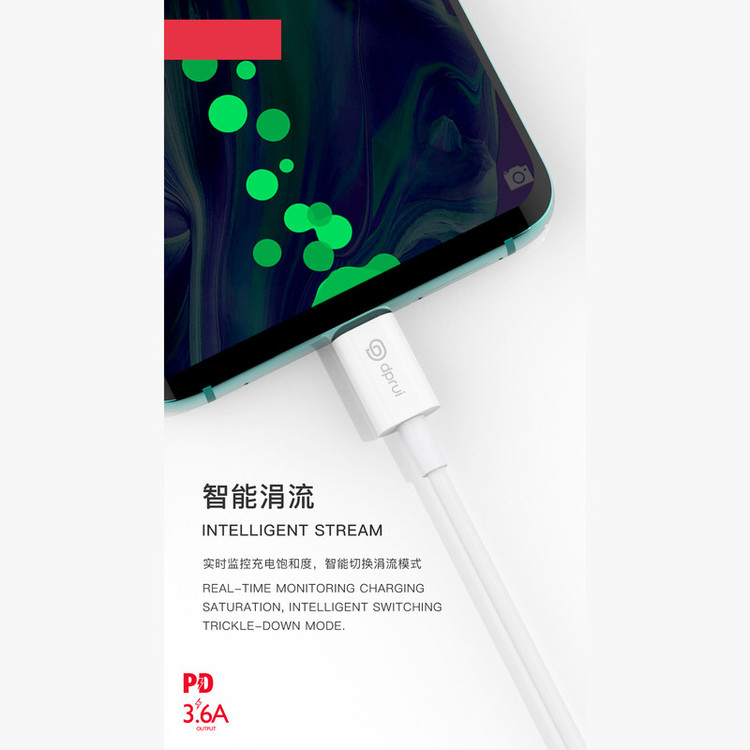 کابل USB-C دی پی روی مدل B10 طول 1.2 متر