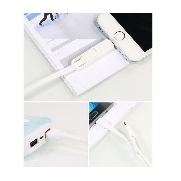 کابل تبدیل USB به microUSB/لایتنینگ ریمکس مدل YArDS طول 1 متر