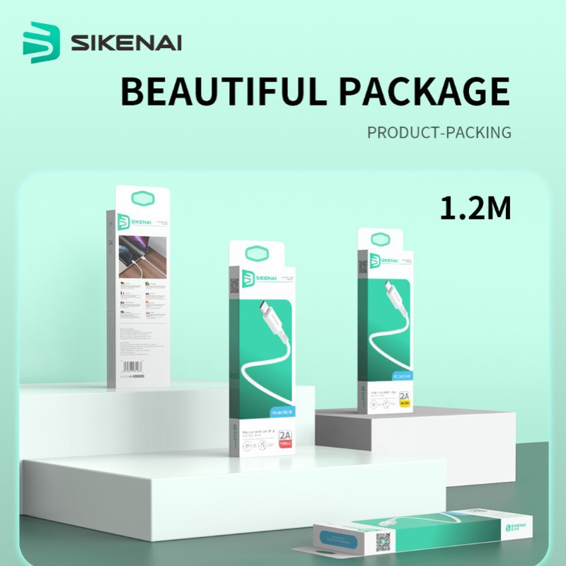 کابل تبدیل USB به لایتنینگ سیکنای مدل SK-05 طول 1.2 متر