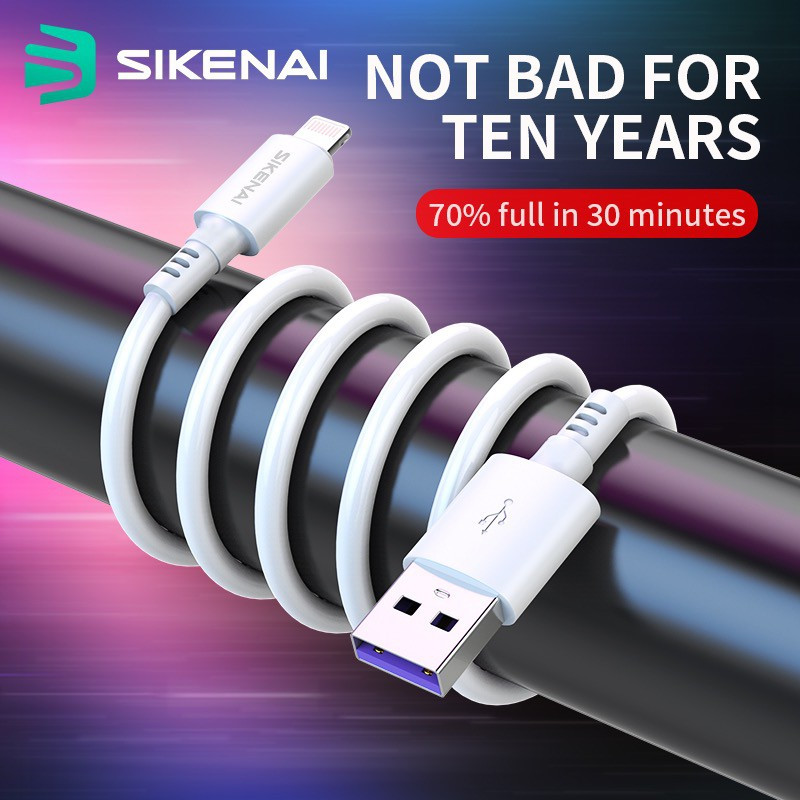 کابل تبدیل USB به لایتنینگ سیکنای مدل SK-05 طول 1.2 متر