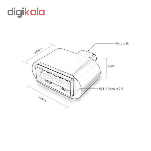 مبدل OTG microUSB مدل tg-233 بسته 3 عددی