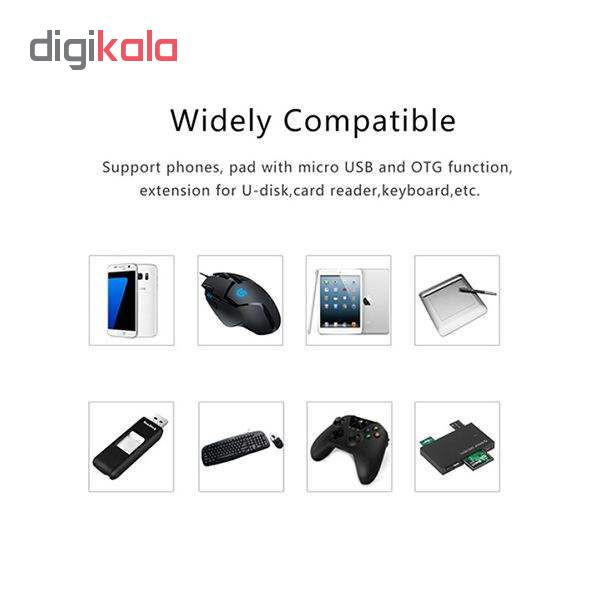 مبدل OTG microUSB مدل tg-233 بسته 3 عددی
