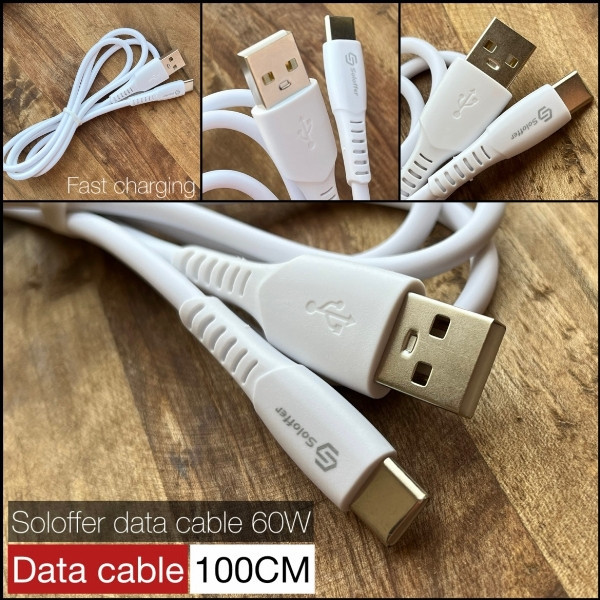 کابل تبدیل USB به USB-C سولفار مدل A51 طول 1 متر
