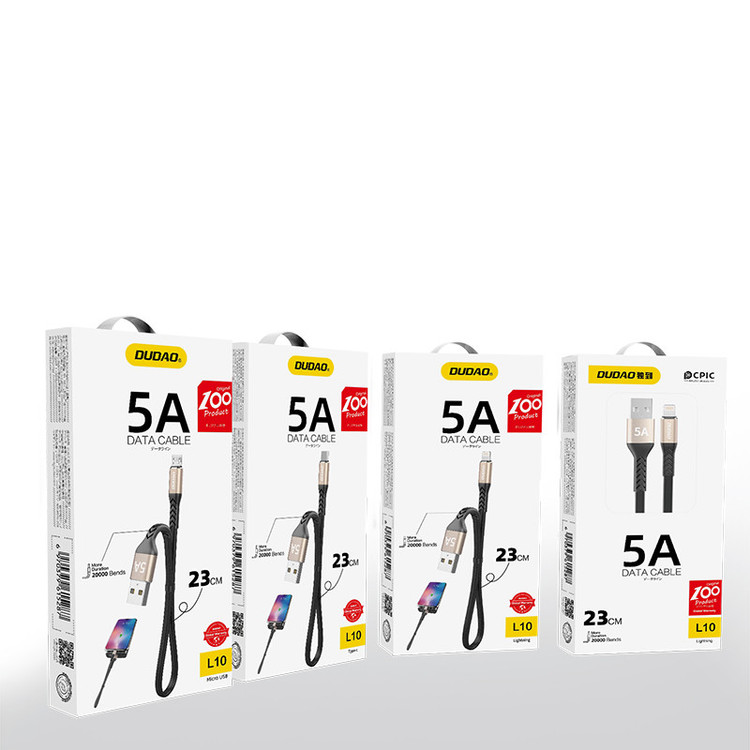 کابل تبدیل USB به لایتنینگ دودا مدل L10L طول 0.23 متر
