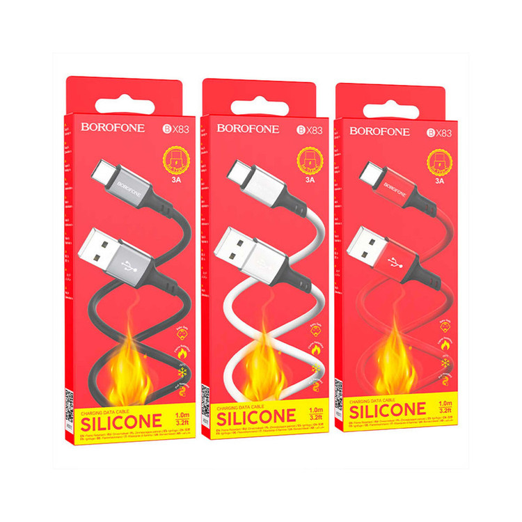 کابل تبدیل USB به USB-C بروفون مدل BX83 طول 1 متر