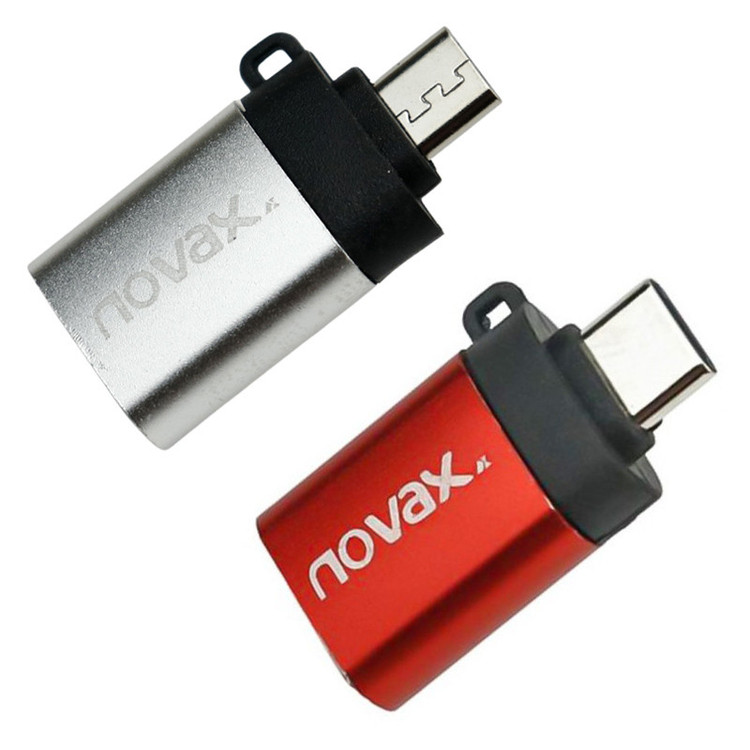 مبدل USB-C به USB OTG نواکس کد nr-12 بسته 2 عددی