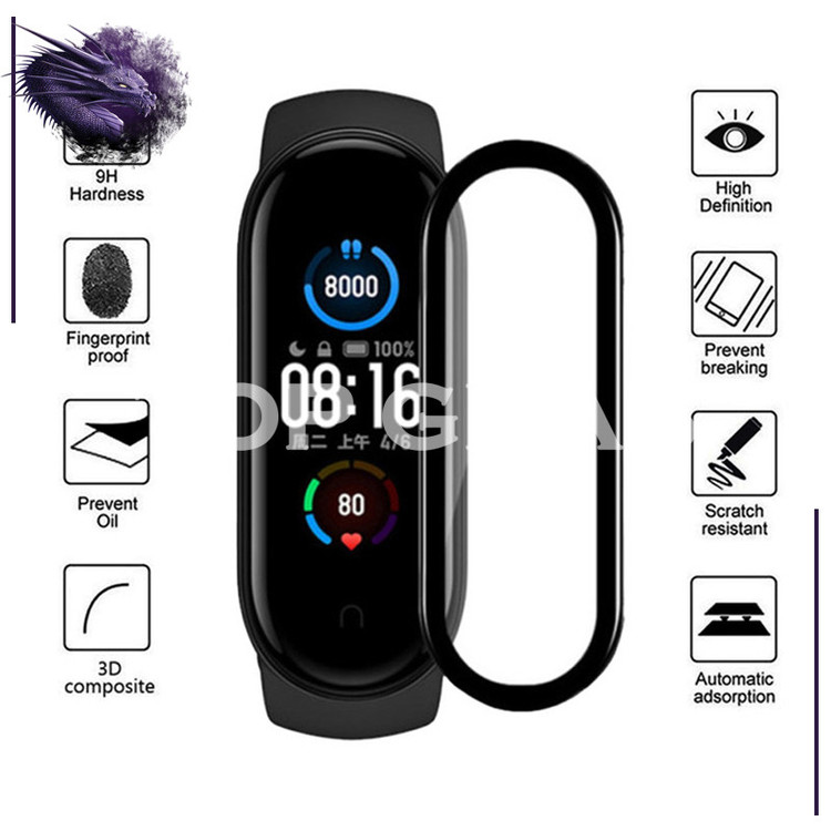 محافظ صفحه نمایش تاپ قاب مدل PMMA مناسب برای مچ بند هوشمند شیائومی Mi Band 7