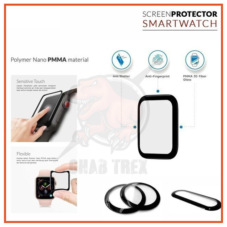 محافظ صفحه نمایش قاب تی رکس مدل PMMA مناسب برای ساعت هوشمند سامسونگ Galaxy Watch Active 40
