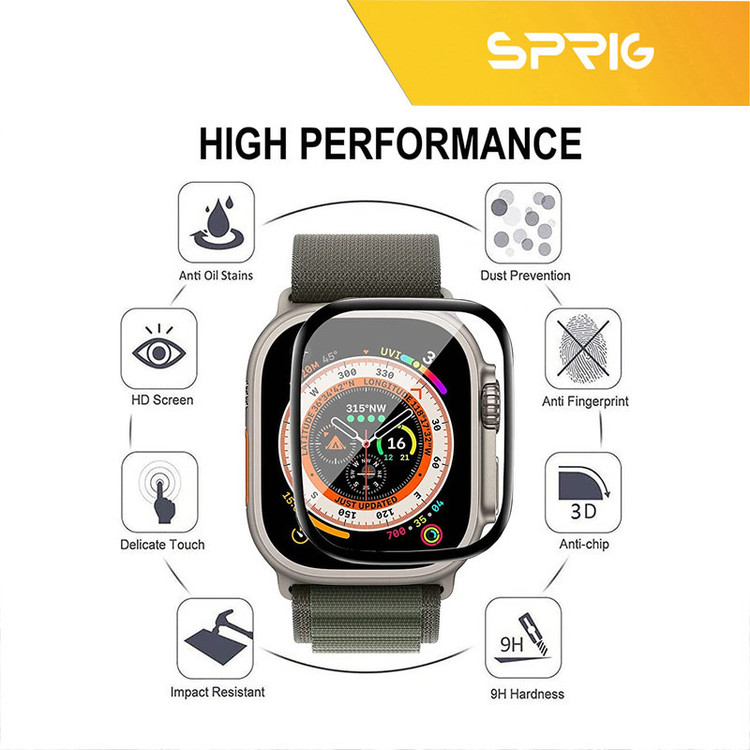 محافظ صفحه نمایش نانو اسپریگ مدل SPG مناسب برای ساعت هوشمند هاینو تکو T92 Ultra Max بسته سه عددی