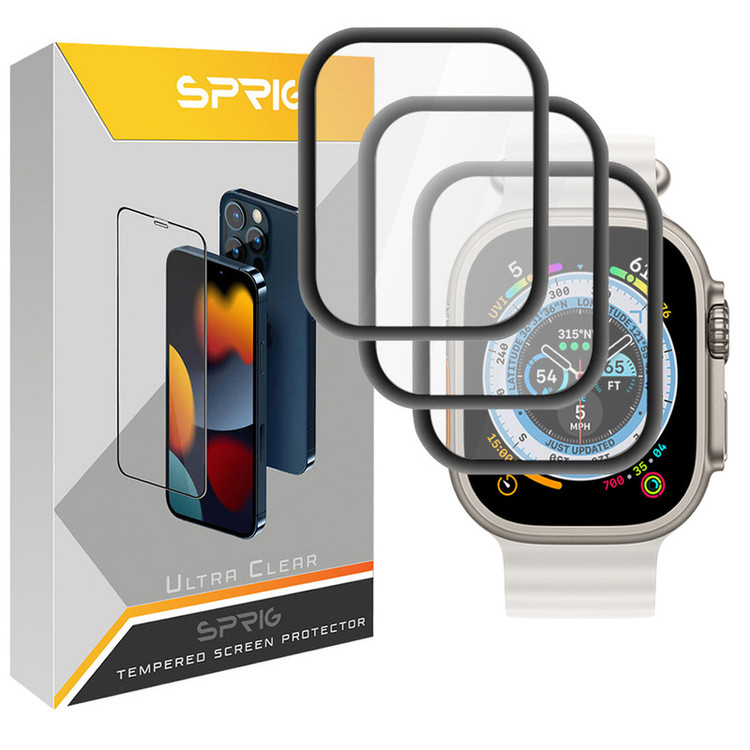 محافظ صفحه نمایش نانو اسپریگ مدل SPG مناسب برای ساعت هوشمند هاینو تکو T92 Ultra Max بسته سه عددی