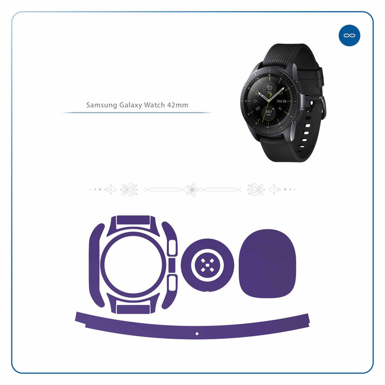 برچسب ماهوت طرح Matte-BlueBerry مناسب برای ساعت هوشمند سامسونگ Galaxy Watch 42mm