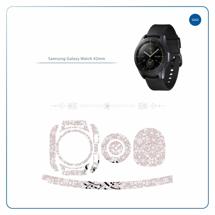 برچسب ماهوت طرح Nastaliq-2 مناسب برای ساعت هوشمند سامسونگ Galaxy Watch 42mm